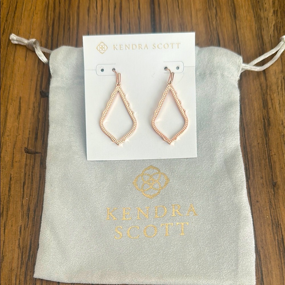 Kendra Scott Rose Gold Drop Earrings